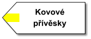 Kovové přívěsky