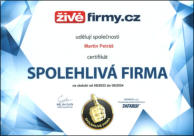 Certifikát SF 2023